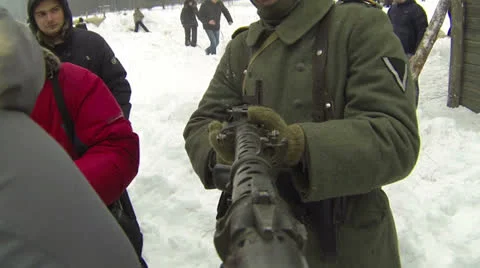 Machine-Gun Video stock 22731586