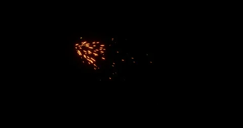 Machine gun muzzle flash effect on black background Stock Footage 318869046