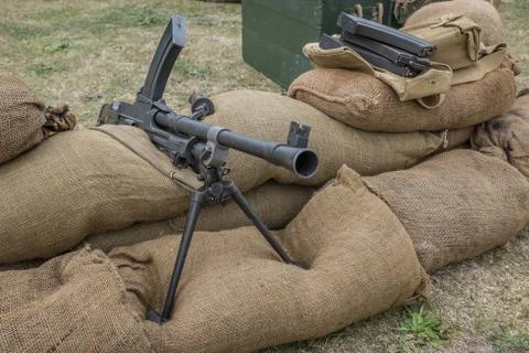 Machine gun nest Stock Photos