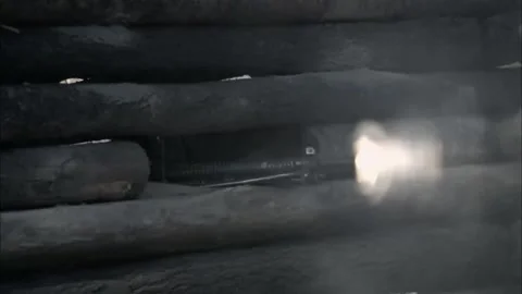 Machine gun shooting Stock Footage 235277393