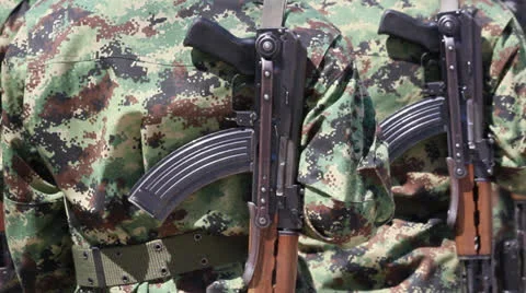 Machine Guns Stock Footage 22762187