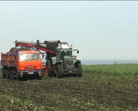 Machine harvest Stock Footage 12289528