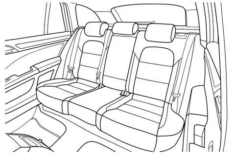 Machine inside. Interior of the vehicle. Stock Illustration