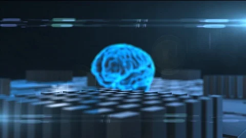 Machine intelligence Artificial intelligence AI deep learning technology Stock Footage 97200373