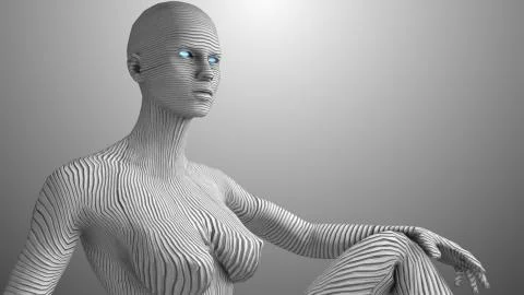 Machine intelligence Artificial intelligence AI deep learning technology 스톡 일러스트