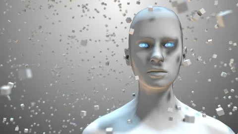 Machine intelligence Artificial intelligence AI deep learning technology Stockillustratie