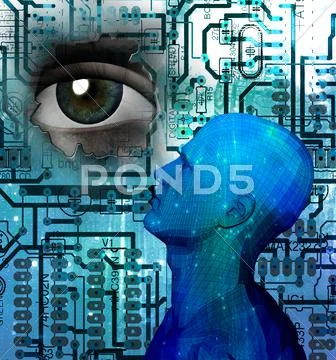 Machine Intelligence Stock Illustration