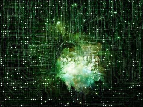 Machine Intelligence 스톡 일러스트