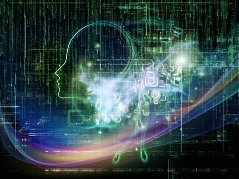Machine Intelligence Illustrazione stock