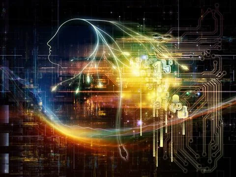 Machine Intelligence Stock Illustration