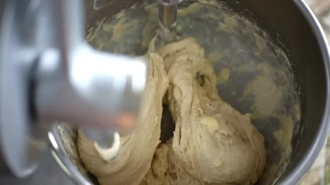 Machine to kneading dough for bread Stock Footage 91622923