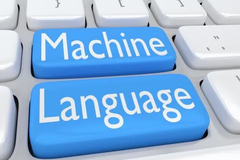 Machine Language concept Stock Illustration