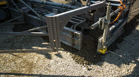 Machine lays asphalt Vídeo Stock 38522098