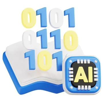 Machine Learning 3d icon illustration. 写真素材