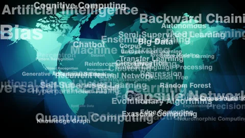 Machine learning with ai algorithm and deep learning for artificial Vídeo Stock 270187594