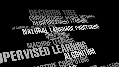 Machine learning algorithm chatbot technology, deep learning neural network 스톡 동영상 270767934