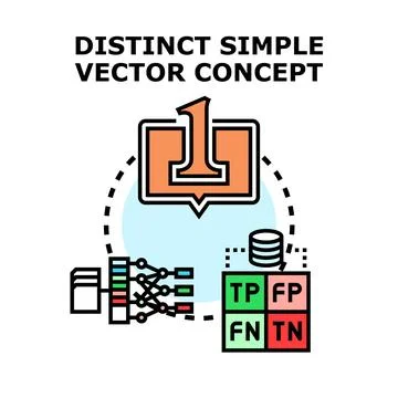 Machine learning algorithm for data analysis and classification Stock Illustration