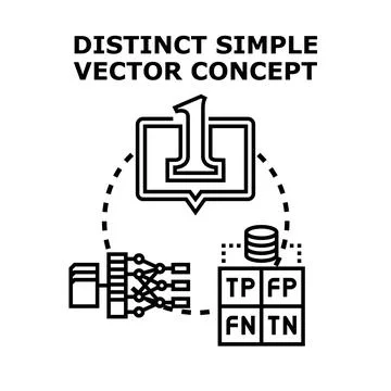 Machine learning algorithm for data analysis and classification Stock Illustration