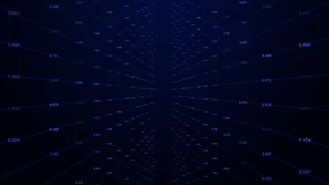 Machine Learning Algorithms, Big Data Visualization Concept Stock Footage 339261212
