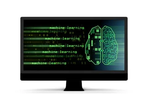 Machine learning and cognitive computing - 3d rendering Stock Photos