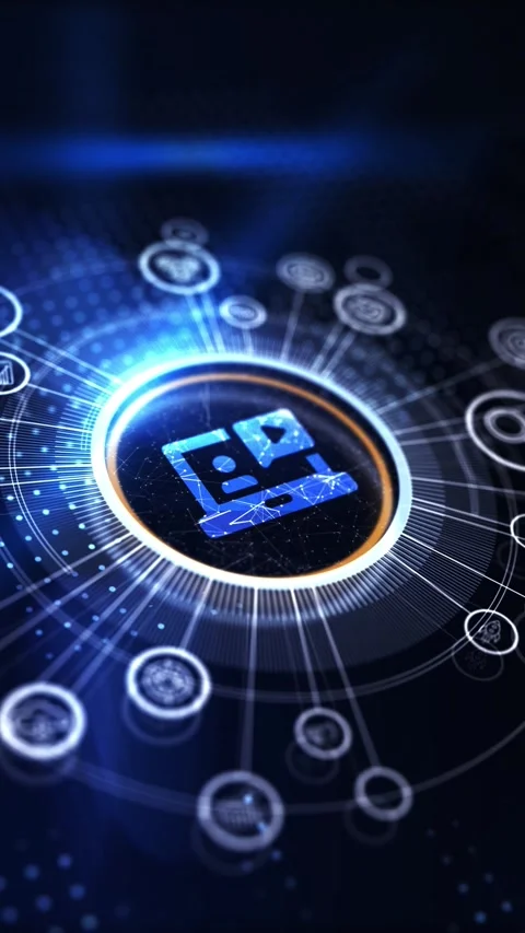 Machine learning artificial intelligence AI concept. Stock Footage 309367396