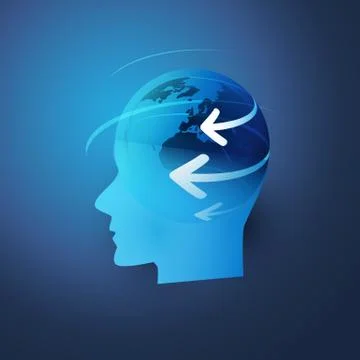 Machine Learning, Artificial Intelligence and Networks Design Concept  스톡 일러스트