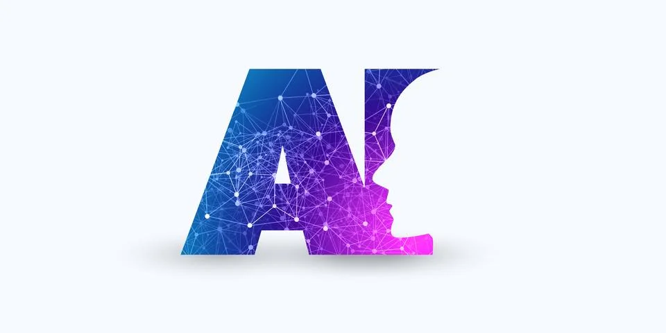 Machine Learning, Artificial Intelligence, Cloud Computing and Networks Des.. Stock Illustration