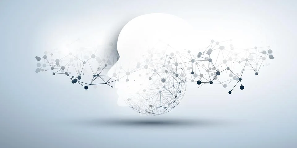 Machine Learning, Artificial Intelligence, Cloud Computing and Networks Des.. 스톡 일러스트