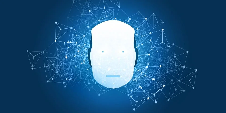 Machine Learning, Artificial Intelligence, Cloud Computing and Networks Des.. 스톡 일러스트