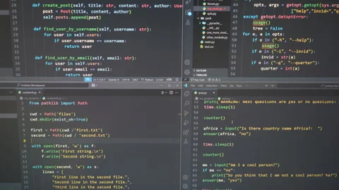 Machine Learning Artificial Intelligence. Programming Typing text, hacking .. Stock Footage 308045152