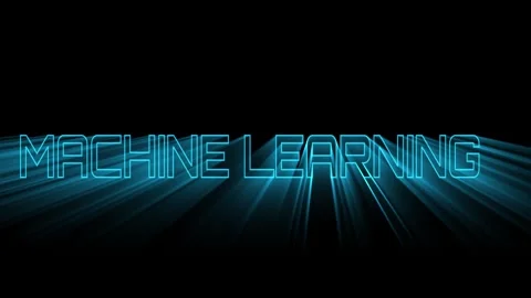 Machine learning artificial intelligence text animation Stock Footage 341823406