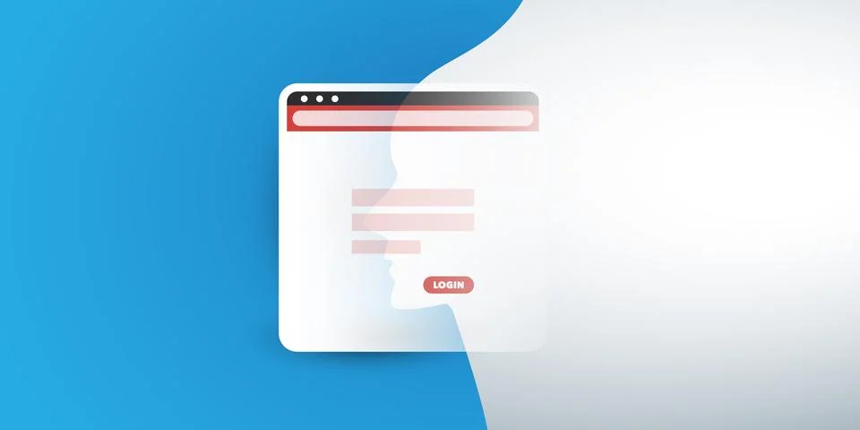 Machine Learning, Artificial Intelligence in Web Development - Website Logi.. Stock Illustration