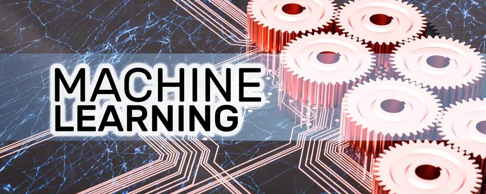 Machine learning background Stock Illustration