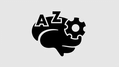 Machine learning, brain, gear or cogwheel, graphic animation Stock Footage 333840462