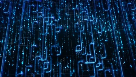 Machine Learning Code Network with Futuristic AI Data Processing 스톡 동영상 342623372