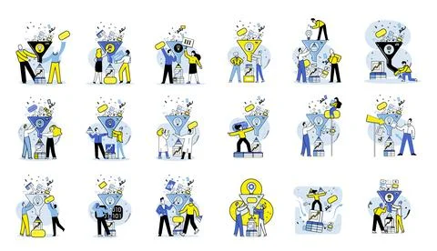 Machine learning. Computing power and advancements in machine learning enable イラスト素材