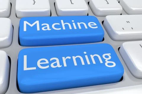 Machine Learning concept 스톡 일러스트