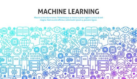 Machine Learning Concept Stock Illustration