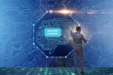Machine learning concept as modern technology 写真素材