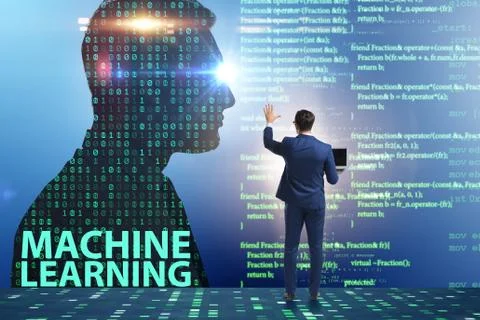 Machine learning concept as modern technology 写真素材