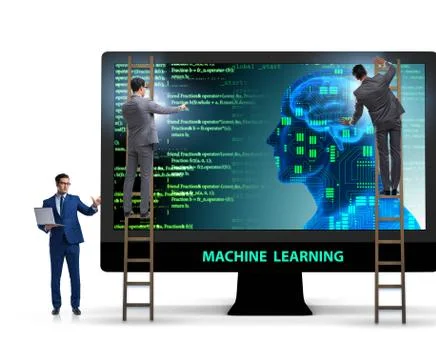 Machine learning concept as modern technology 写真素材