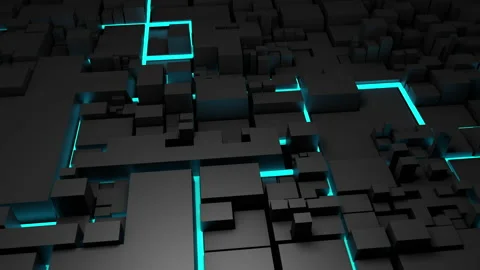 Machine learning, conceptual animation Stock Footage 178561769