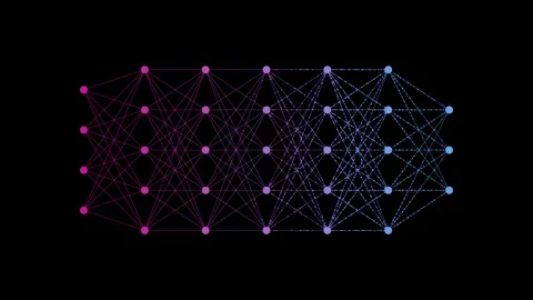 Machine Learning Diagram Stock Footage 307873971