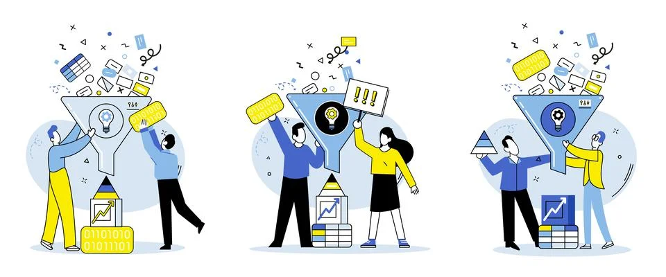 Machine learning. The futuristic development machine learning is revolutionizing Stock Illustration