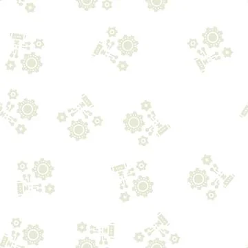 Machine learning glyph seamless pattern Stock Illustration