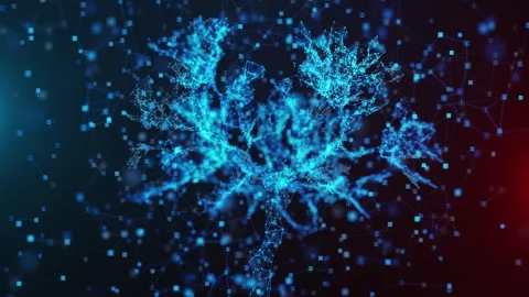 Machine Learning Growth Sustainable Future Smart Analytics, Background animation Stock Footage 303562208
