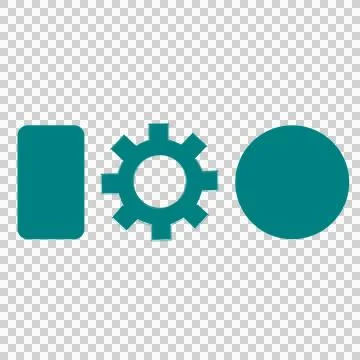 Machine Learning Icon – Data, Algorithm, and Model Output イラスト素材