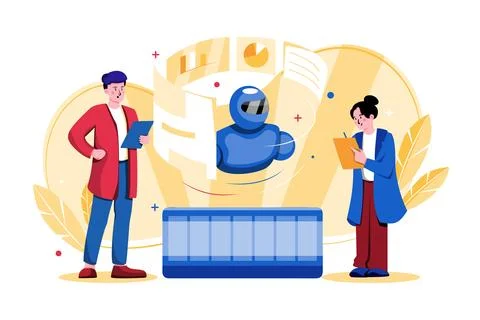 Machine Learning Stock Illustration