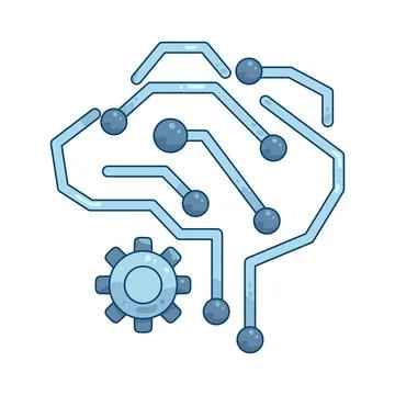 Machine learning Illustrazione stock