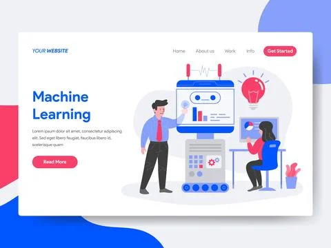 Machine Learning Illustration イラスト素材